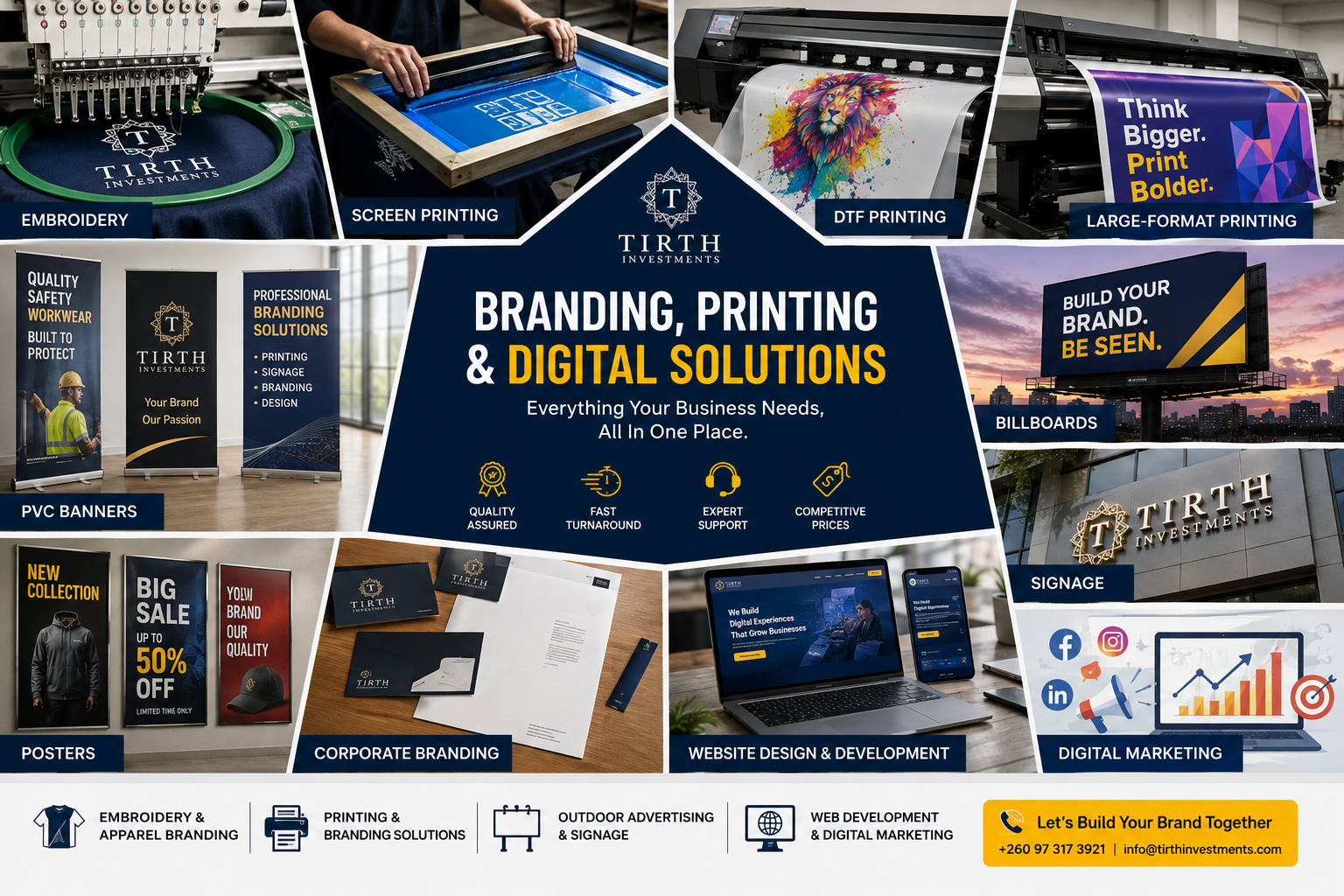 Branding Services Zambia – Tirth Investments